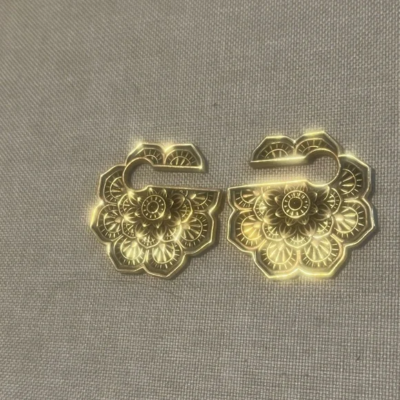 Brass ear weights/earrings - Picture 6 of 6